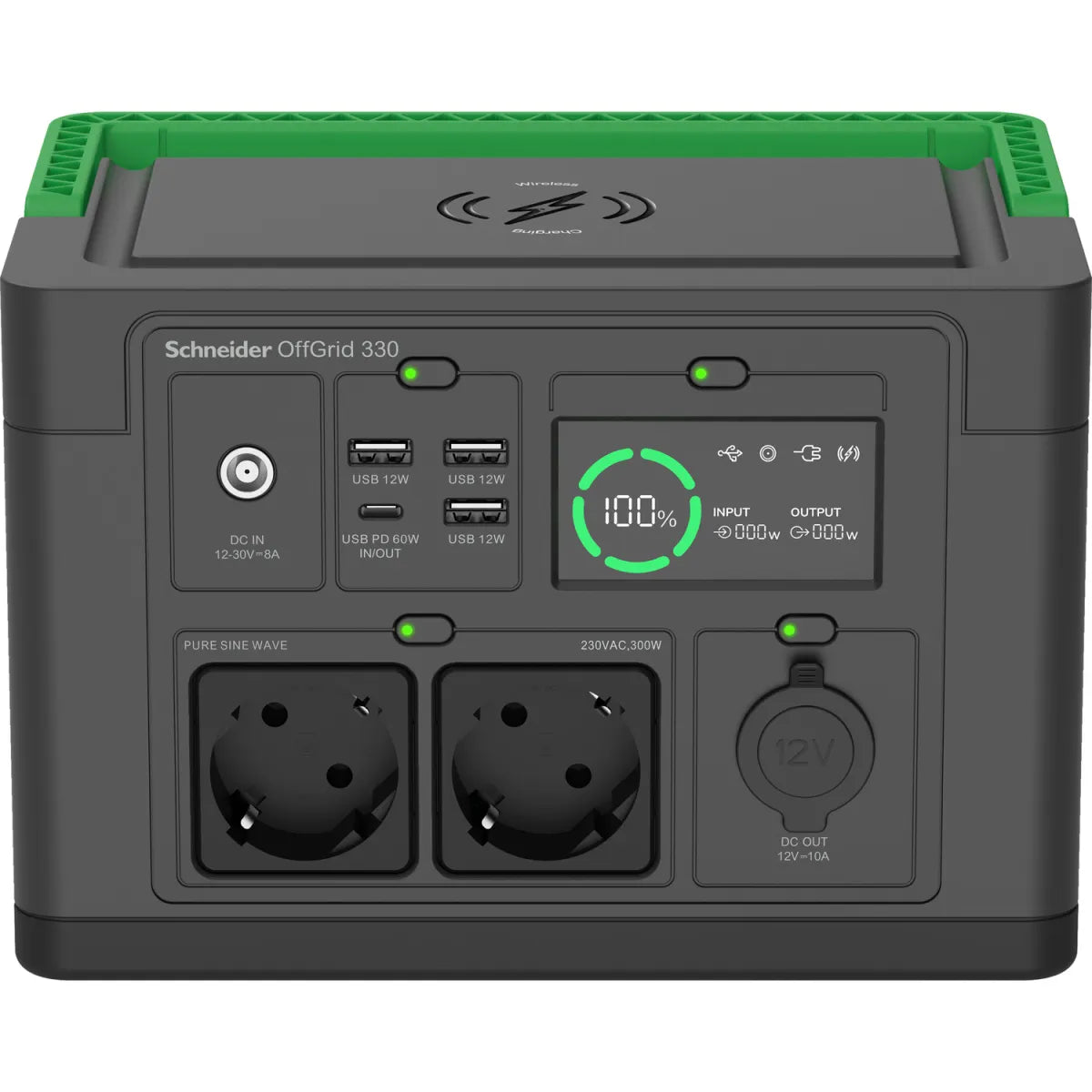 Акумулаторно захранване APC Schneider OffGrid Portable Power Station 330 332Wh Lithium-ion 2 Schuko Sinewave
