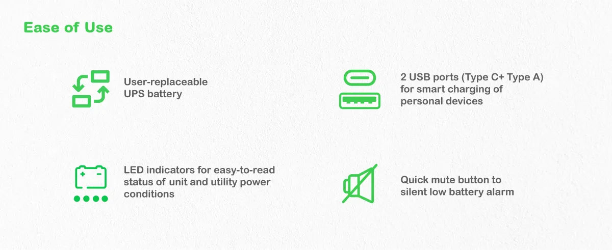 Защита на захранването от пренапрежение APC Back-UPS UPS wall mountable / surface mountable AC 230V 600Watt 1050VA output connectors 10