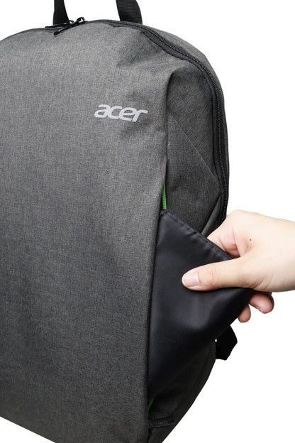 Чанта за преносим компютър Acer urban backpack grey & green 15.6inch