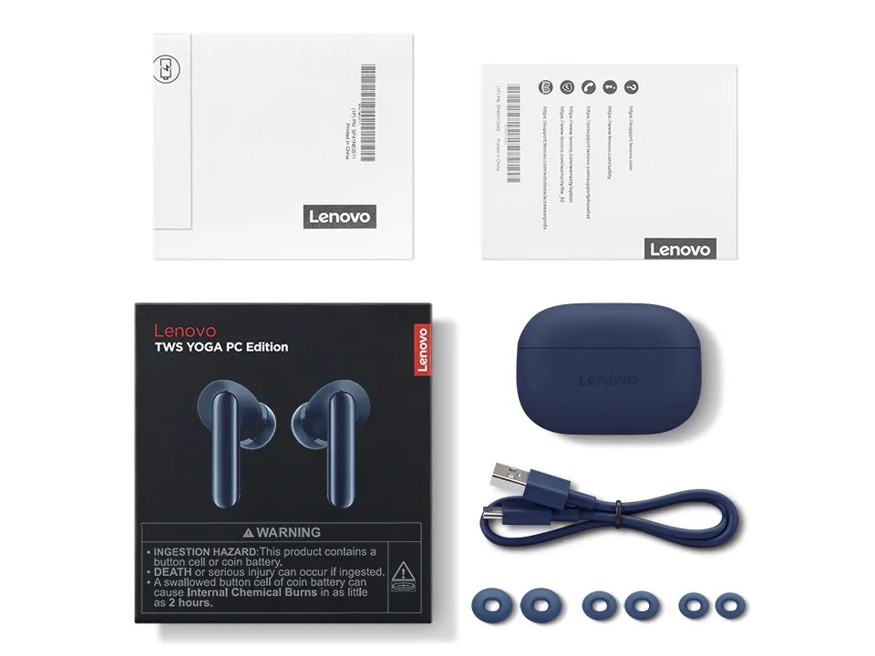 Консюмър и гейминг слушалки Lenovo TWS YOGA PC Edition Cosmic Blue