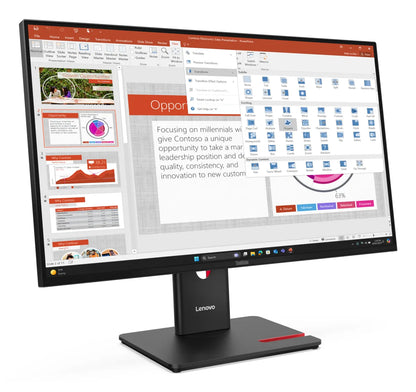 Бизнес монитор Lenovo ThinkVision T27-40 27inch IPS 16:9 1920x1080 100Hz 250cd/m2 1500:1 4ms 1xHDMI 1.4 1xDP 1.2 1xVGA USB-HUB 99 sRGB 3y