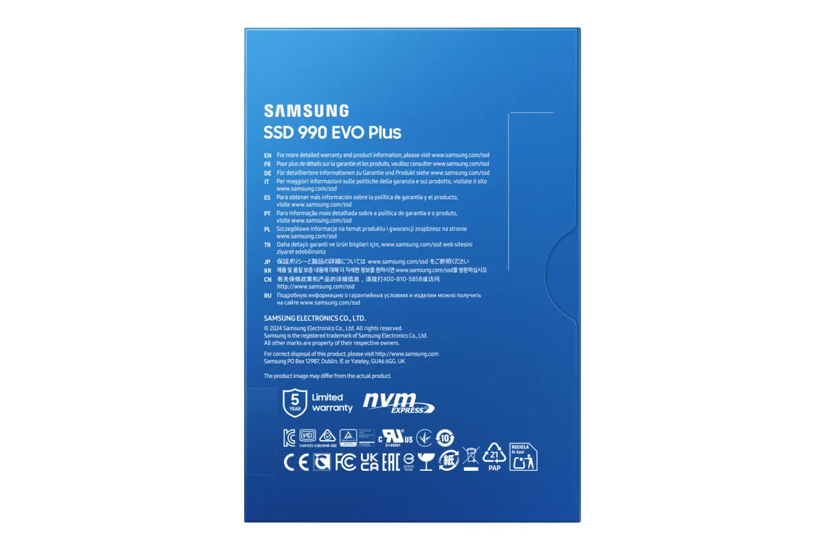 Вътрешни SSD Samsung SSD 990 EVO Plus 2TB M.2 NVMe PCIe