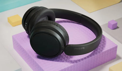 PHILIPS Wireless On Ear Headphone with mic 40mm drivers/closed-back black