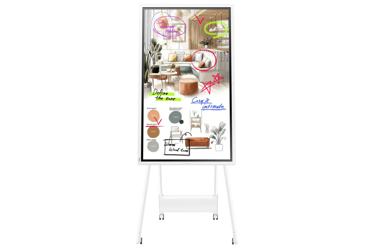 Професионален дисплей със сензорен екран Samsung FLIP 5 PRO WM55FX 55inch Tactile Infrared 20p UHD 3840x2160 16:9 350 without glass 16/7 from the mate