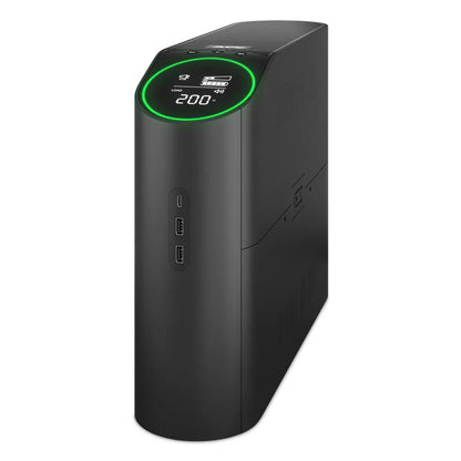 Line Interactive UPS тип кула APC Back-UPS Pro UPS tower RGB lights AC 230V 1320Watt 2200VA 1-phase output connectors 6 Black midnight