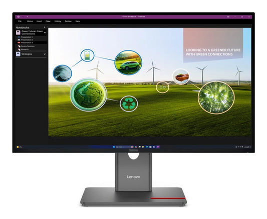 Бизнес монитор Lenovo ThinkVision P27Q-40 27inch 2560x1440 IPS 120Hz Daisy Chain KVM/eKVM USB-C 15W Factory calibrated panel Epeat Gold TCO10