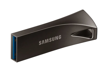 Памет USB Samsung BAR Plus USB flash drive Type-A 128GB 400 MB/s read 110 MB/s write resistant USB 3.1 Titan Gray with key ring