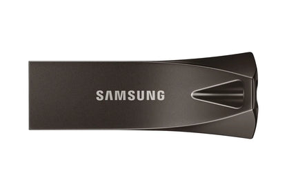 Памет USB Samsung BAR Plus USB flash drive Type-A 128GB 400 MB/s read 110 MB/s write resistant USB 3.1 Titan Gray with key ring
