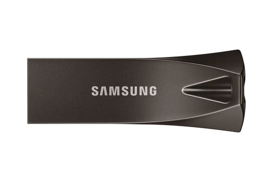 Памет USB Samsung BAR Plus USB flash drive Type-A 128GB 400 MB/s read 110 MB/s write resistant USB 3.1 Titan Gray with key ring