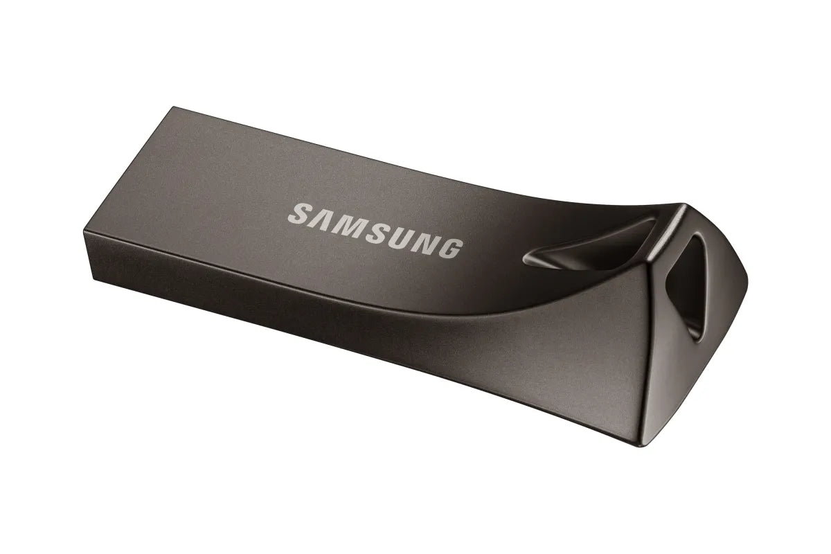 Памет USB Samsung BAR Plus USB flash drive Type-A 128GB 400 MB/s read 110 MB/s write resistant USB 3.1 Titan Gray with key ring