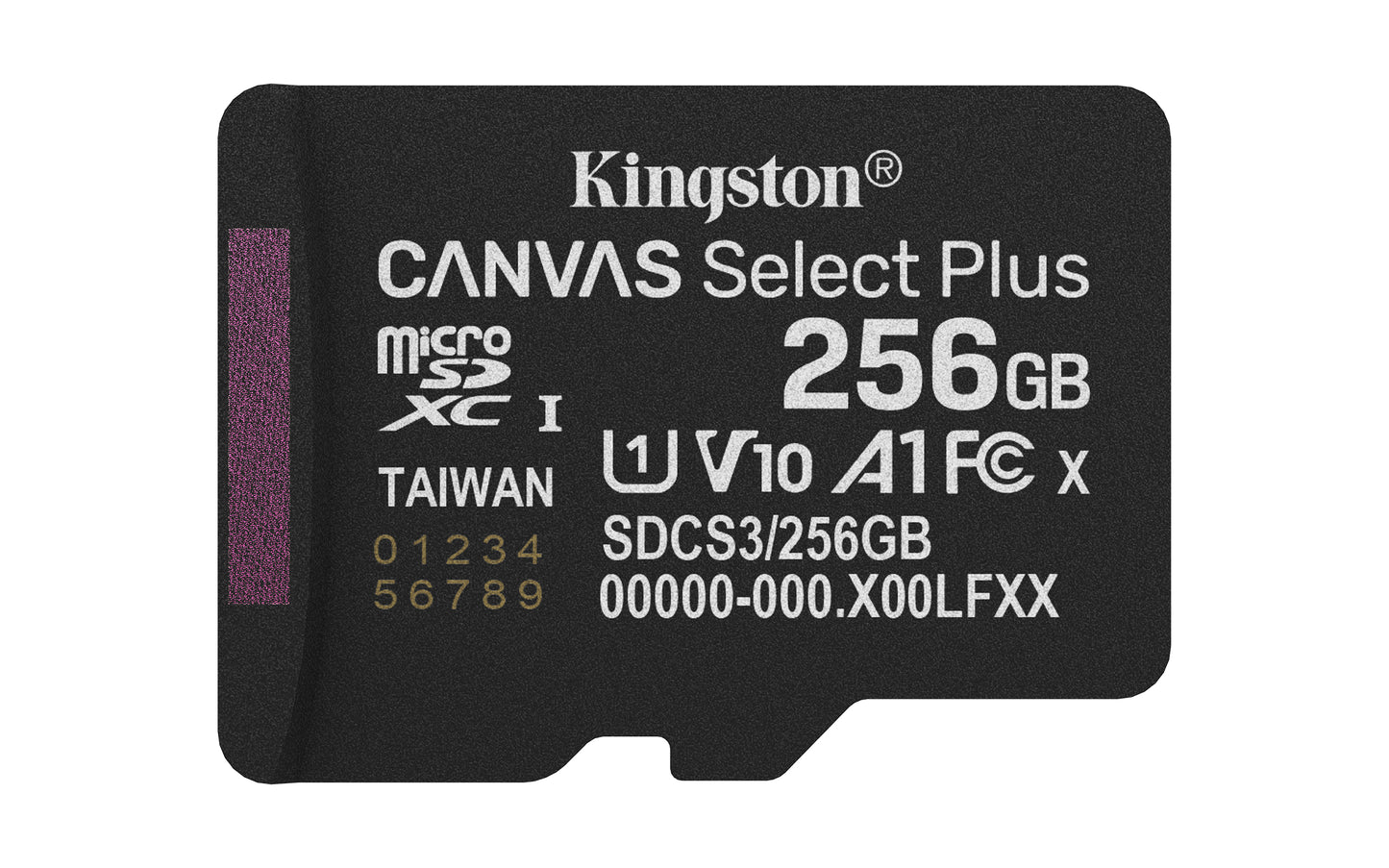 Памет SD Kingston Technology KINGSTON 256GB microSDXC Canvas Select Plus Gen3 150MB/s A1 Card + Adapter