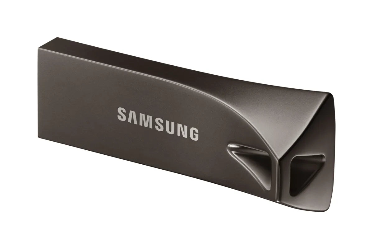 Памет USB Samsung BAR Plus USB flash drive Type-A 128GB 400 MB/s read 110 MB/s write resistant USB 3.1 Titan Gray with key ring