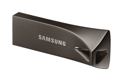 Памет USB Samsung BAR Plus USB flash drive Type-A 128GB 400 MB/s read 110 MB/s write resistant USB 3.1 Titan Gray with key ring
