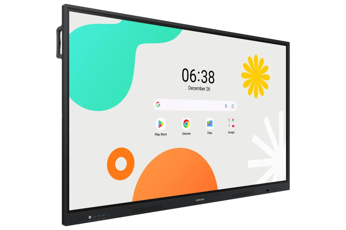 Професионален дисплей със сензорен екран Samsung WA75FX Interactive Board 75inch Android 14 IR Touch