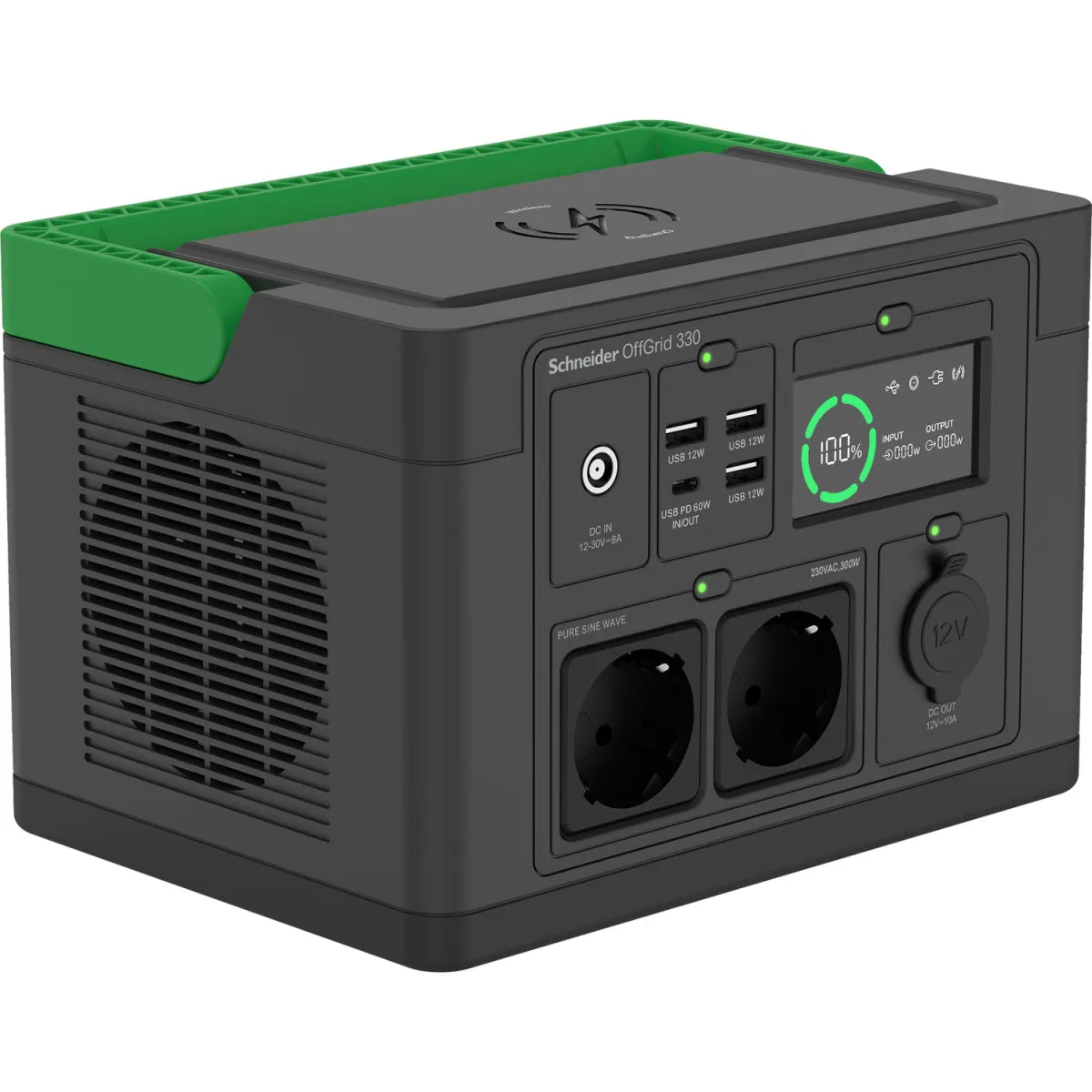 Акумулаторно захранване APC Schneider OffGrid Portable Power Station 330 332Wh Lithium-ion 2 Schuko Sinewave