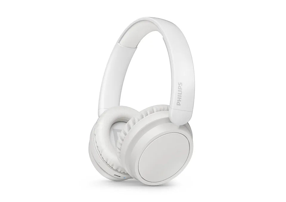 PHILIPS Wireless On Ear Headphone with mic 40mm drivers/closed-back white