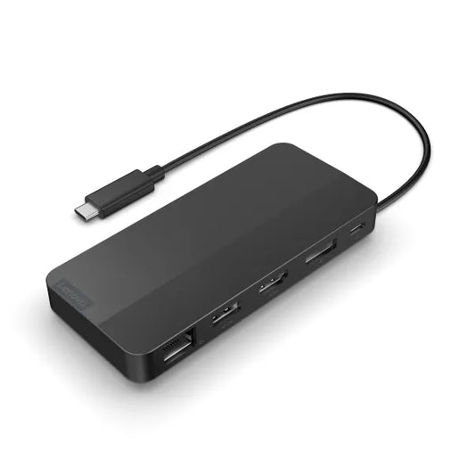 Докинг станция Lenovo USB-C Dual Display Travel Dock 1xHDMI2.1 1xDP1.4 1xUSB-A 2xUSB-C 1xRJ45 65W PD w/ 100W Adapter (EU)