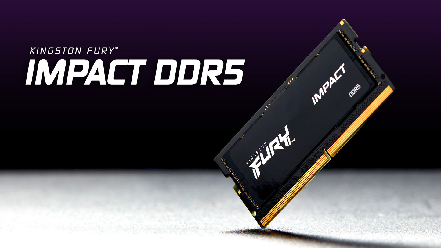 Памет за мобилен компютър Kingston Technology KINGSTON 16GB 5600MT/s DDR5 CL40 SODIMM FURY Impact PnP