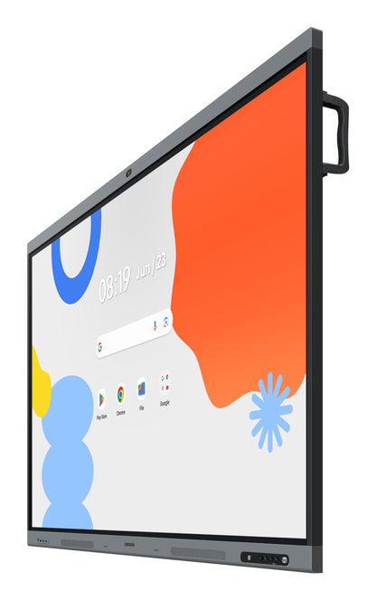Професионални дисплеи със сензорен екран Samsung WAFX-P Eboard WA75FX-P 75inch Android 15 EDLA Octacore 16GB RAM 128GB storage UHD IR Touch 3xHDMI USB-C PD 65W 48Mpixel auto