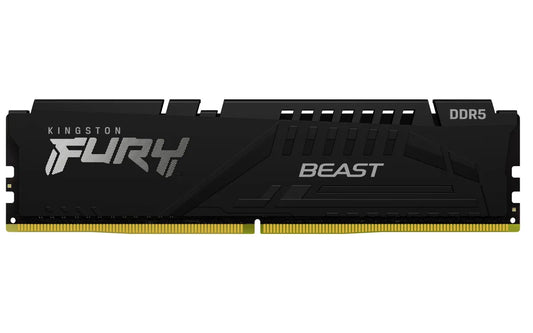 Памет за настолeн компютър Kingston Technology KINGSTON 16GB 5200MHz DDR5 CL40 DIMM FURY Beast Black