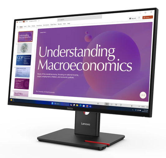 Бизнес монитор Lenovo ThinkVision T24D-40 23.8inch 1920x1080 IPS 120Hz USB-C docking 96W Daisy Chain Speakers 2x2W Epeat Gold TCO10