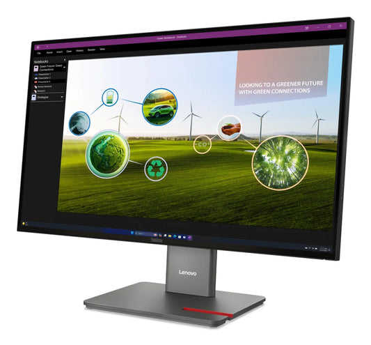 Бизнес монитор Lenovo ThinkVision P27Q-40 27inch 2560x1440 IPS 120Hz Daisy Chain KVM/eKVM USB-C 15W Factory calibrated panel Epeat Gold TCO10