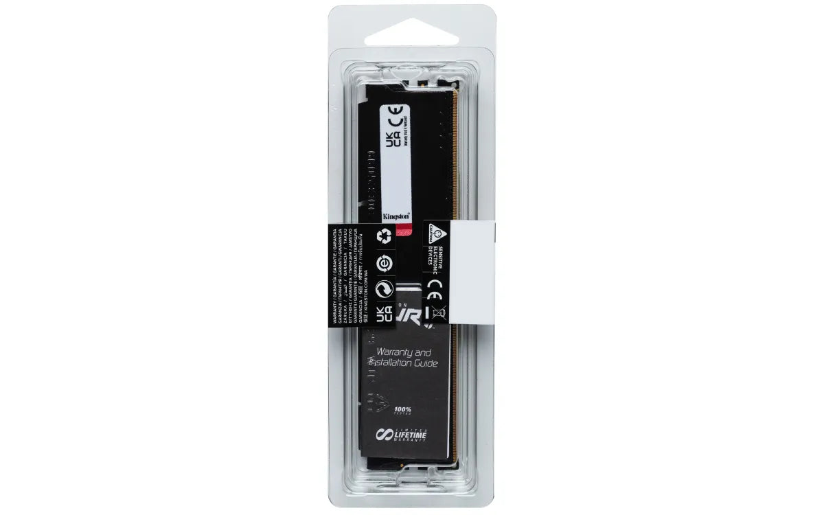 Памет за настолeн компютър Kingston Technology KINGSTON 16GB 5200MHz DDR5 CL40 DIMM FURY Beast Black