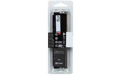 Памет за настолeн компютър Kingston Technology KINGSTON 16GB 5200MHz DDR5 CL40 DIMM FURY Beast Black