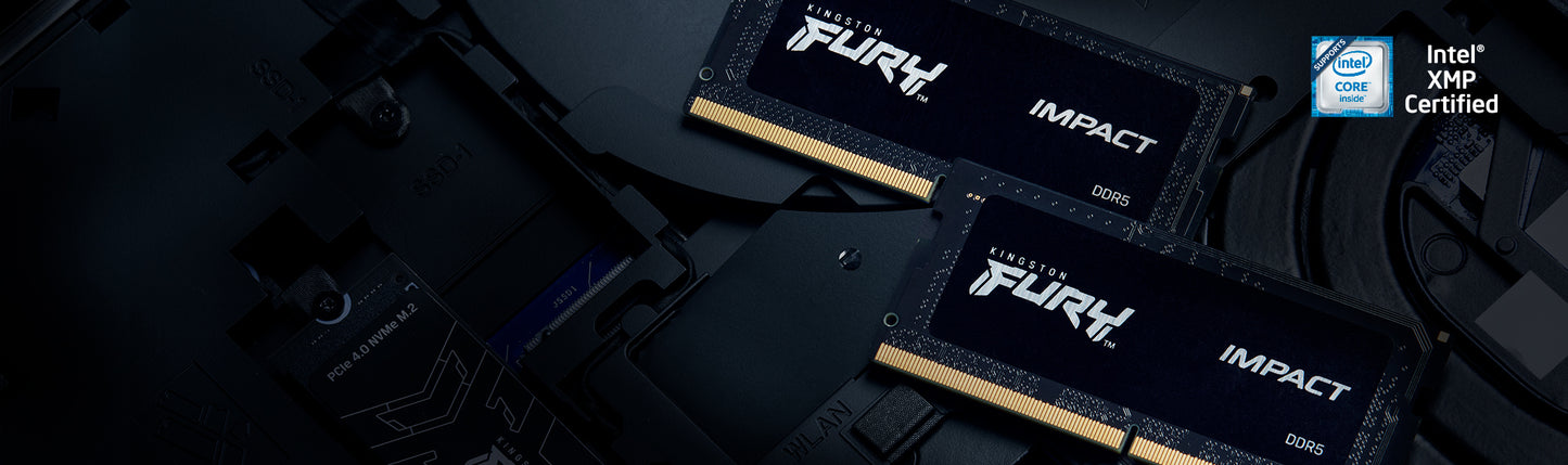 Памет за мобилен компютър Kingston Technology KINGSTON 16GB 5600MT/s DDR5 CL40 SODIMM FURY Impact PnP