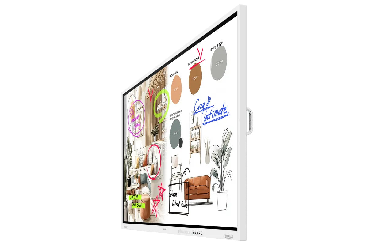 Професионален дисплей със сензорен екран Samsung FLIP 5 PRO WM75FX 75inch Tactile Infrared 20p UHD 3840x2160 16:9 350 without glass 16/7 from the mate