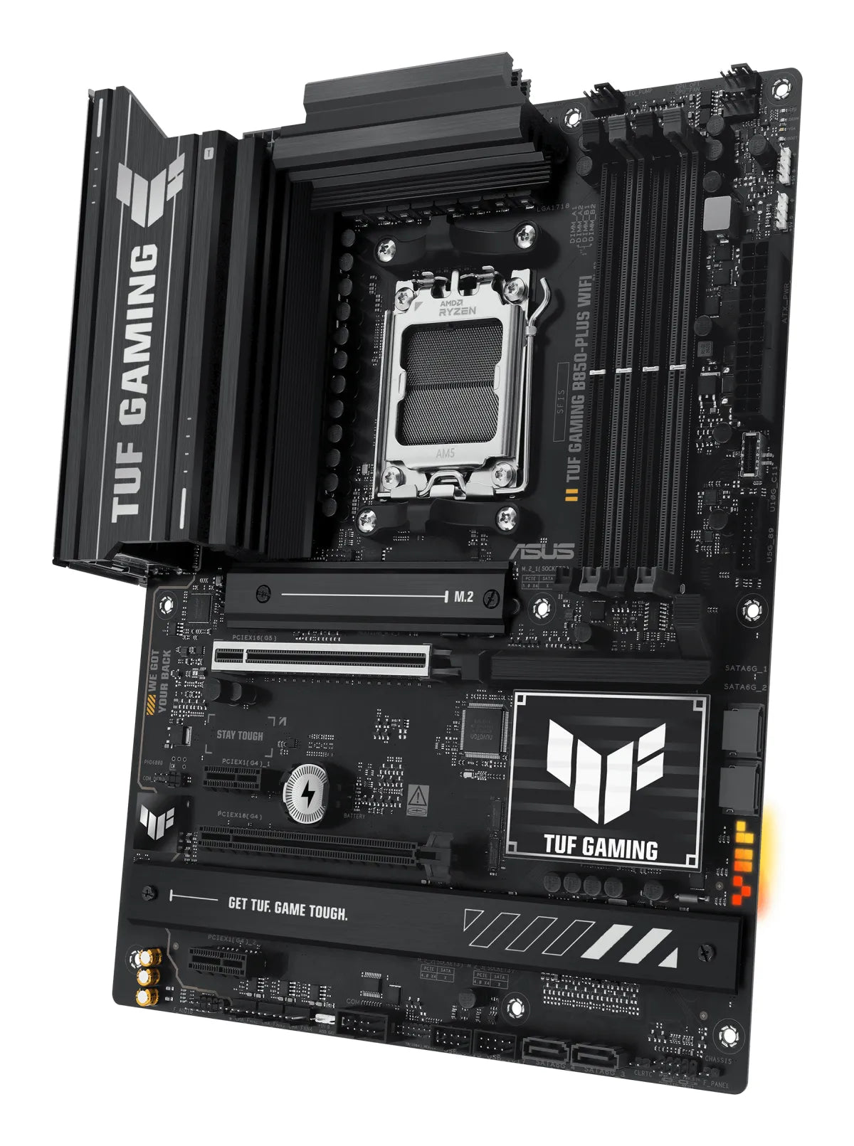 Гейминг дънна платка ASUS TUF GAMING B850-PLUS WIFI AM5 DDR5 ATX MB 1xHDMI 1xDP 3xM.2 4xSATA