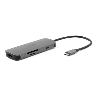 USB хъбове Acer 7in1 Type C dongle 1xtypeC 1xHDMI 4K60 3xUSB3.2 1xSD/TF 1xPD