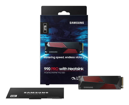 Вътрешни SSD Samsung SSD 990 PRO 2TB M.2 NVMe PCIe 4.0 Heatsink