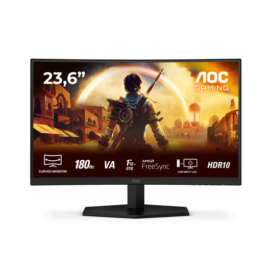 Гейминг монитор AOC C24G42E 23.6inch Curved Fast VA FHD 180Hz 0.5ms 250cd/m2 HDMI 2.0 DP1.4 Speakers