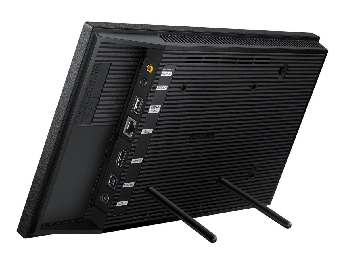 Професионален дисплей със сензорен екран Samsung QB13R-T 13inch Touch FHD 16:9 300 nits 16/7 operation black HDMI RS232 in USB 2.0 Ethernet WiFi SSSP6 Tizen Player