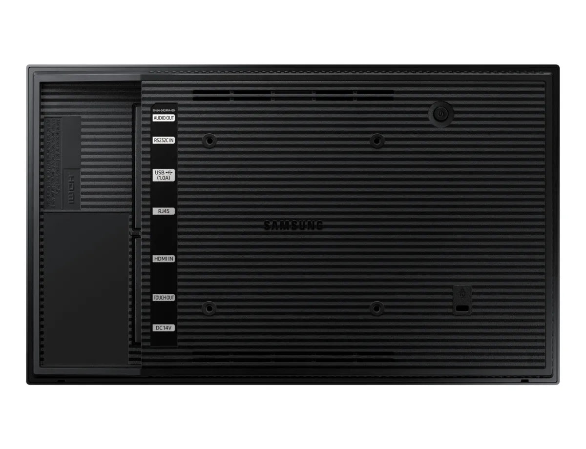 Професионален дисплей със сензорен екран Samsung QB13R-T 13inch Touch FHD 16:9 300 nits 16/7 operation black HDMI RS232 in USB 2.0 Ethernet WiFi SSSP6 Tizen Player