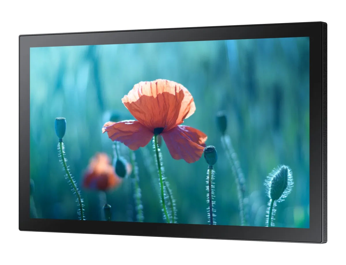 Професионален дисплей със сензорен екран Samsung QB13R-T 13inch Touch FHD 16:9 300 nits 16/7 operation black HDMI RS232 in USB 2.0 Ethernet WiFi SSSP6 Tizen Player