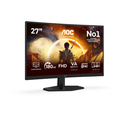 Гейминг монитор AOC Gaming C27G42FE 27inch FHD 16:9 VA 180Hz HDMI x 1x 1.4 DP x 1x 1.2