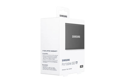SAMSUNG Portable SSD T7 1TB extern USB 3.2 Gen 2 Titan Grey