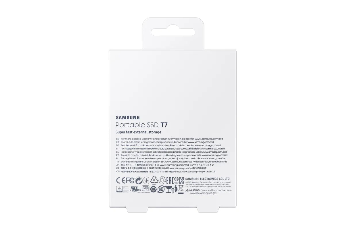 Външен SSD Samsung Portable SSD T7 2TB external USB 3.2 Gen 2 titan grey
