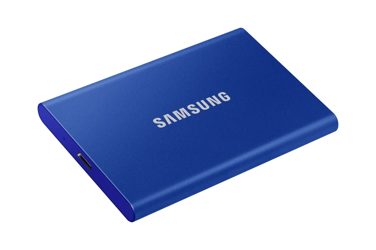 Външен SSD Samsung Portable SSD T7 1TB external USB 3.2 Gen 2 Indigo Blue