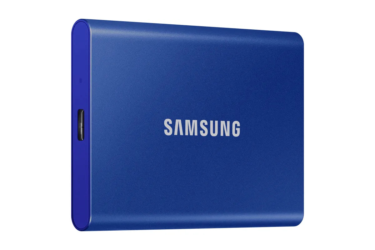 Външен SSD Samsung Portable SSD T7 2TB external USB 3.2 Gen 2 Indigo Blue