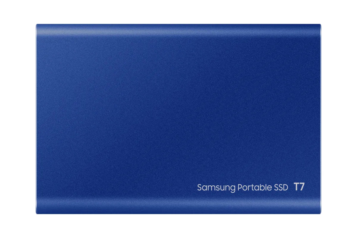 Външен SSD Samsung Portable SSD T7 1TB external USB 3.2 Gen 2 Indigo Blue