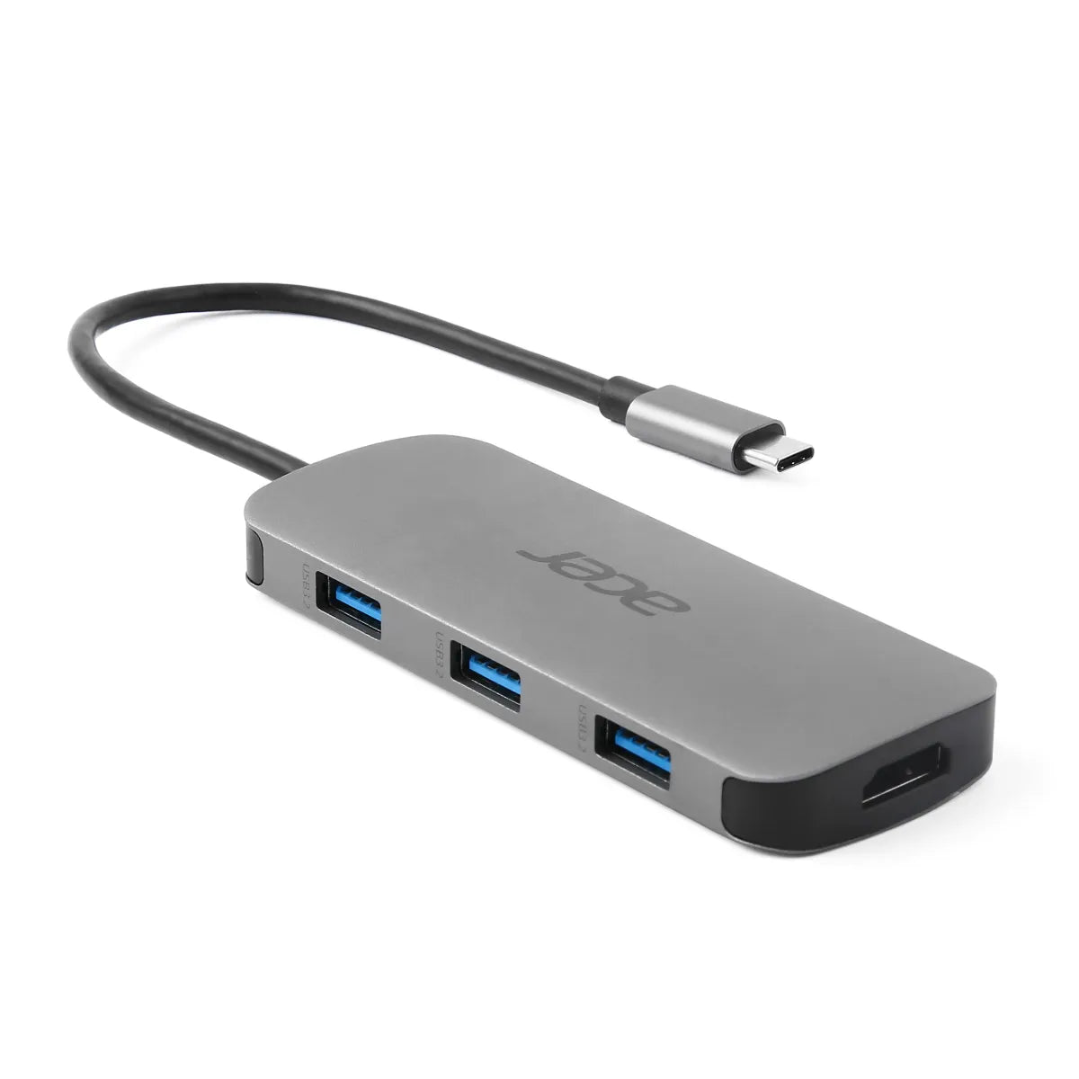 USB хъбове Acer 7in1 Type C dongle 1xtypeC 1xHDMI 4K60 3xUSB3.2 1xSD/TF 1xPD