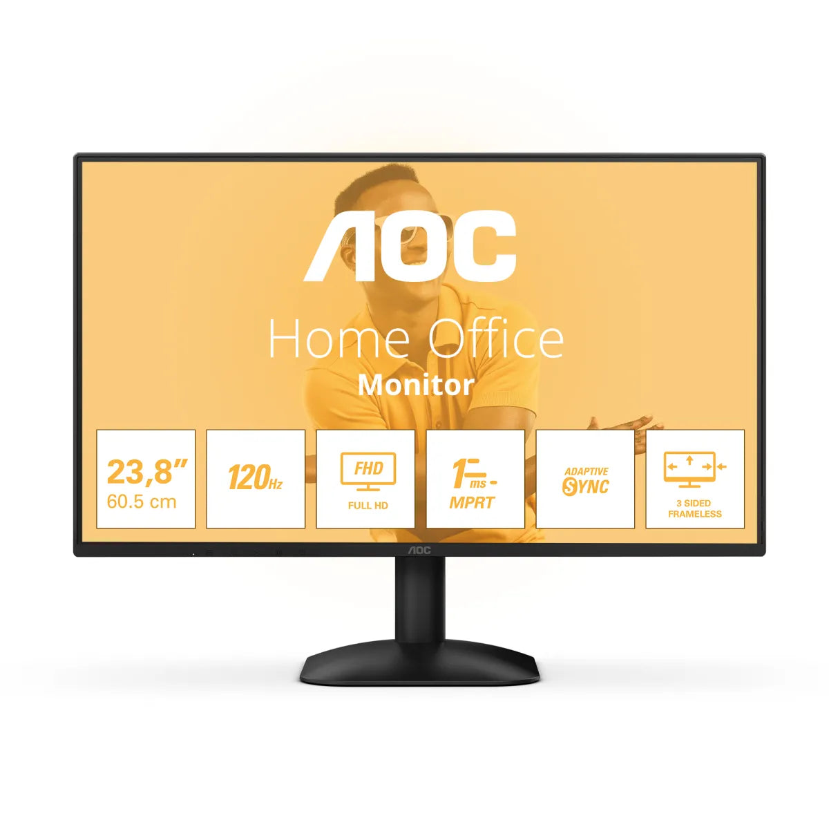 Бизнес монитор AOC 24B31H 23.8inch IPS FHD 120Hz 300cd/m2 1ms VGA HDMI