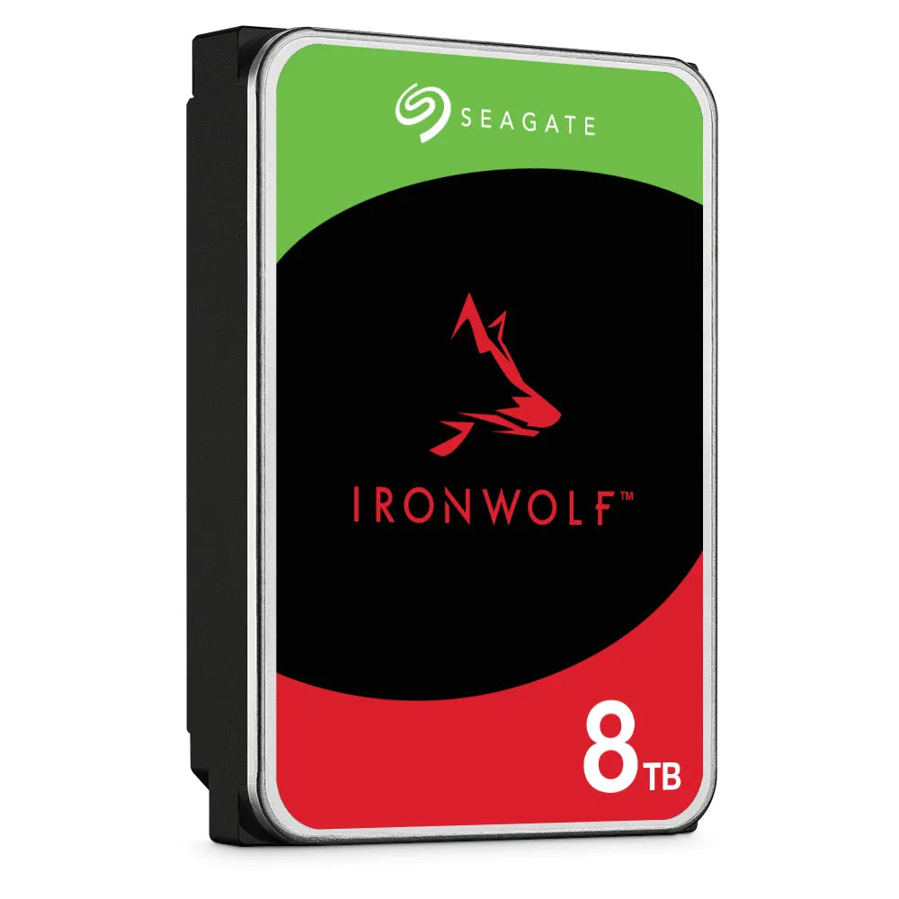 Вътрешни HDD Seagate NAS HDD 8TB IronWolf 7200rpm 6Gb/s SATA 256MB cache 89cm 3.5inch 24x7 CMR for NAS and RAID Rackmount systems BLK