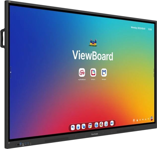 Професионални дисплеи със сензорен екран Viewsonic ViewBoard 34 serie 65inch UHD Touch IR 450nits 2x20W 2xUSB-C 8/128GB Android 14 EDLA