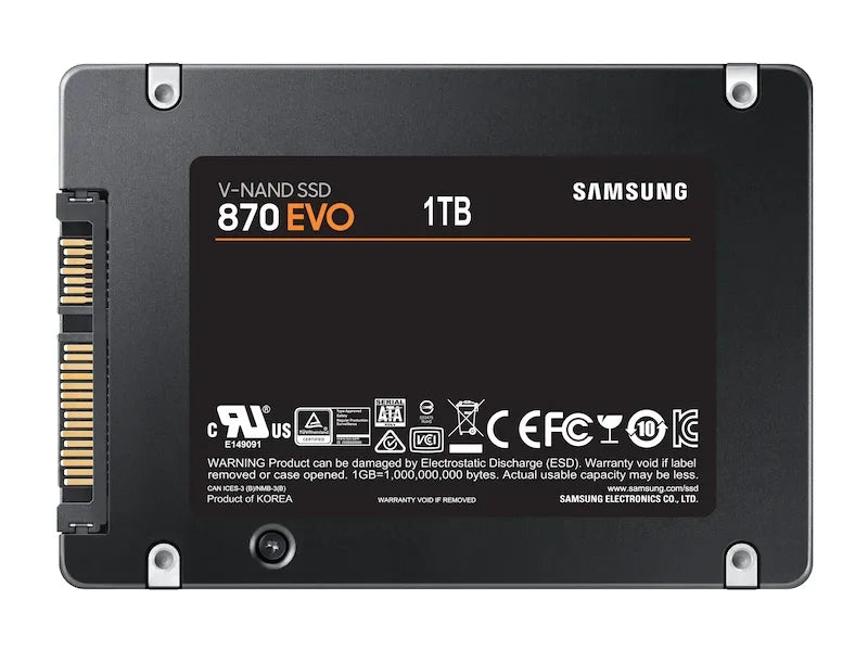 Вътрешни SSD Samsung SSD 870 EVO 1TB 2.5inch SATA 560MB/s read 530MB/s write