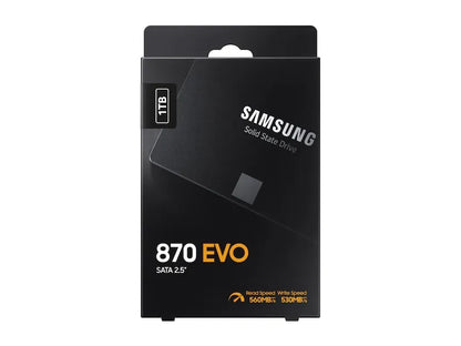 Вътрешни SSD Samsung SSD 870 EVO 1TB 2.5inch SATA 560MB/s read 530MB/s write