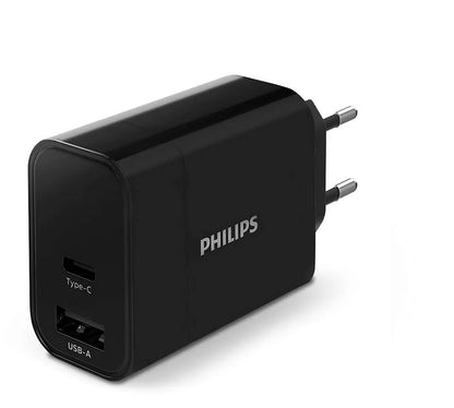 Смартфони - Зарядно устройство Philips Universal charger for 2 USB devices